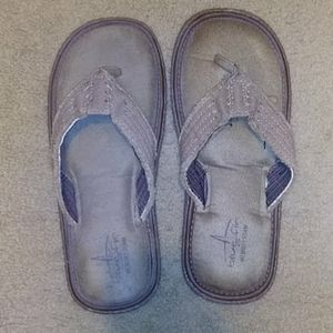 Blue fin with memory foam sandals